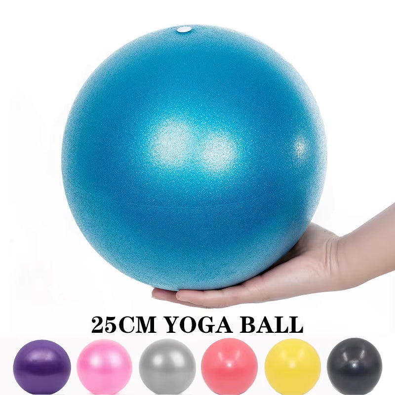 25Cm Mini Yoga Ball Fitness Pilates Reduce Fat Ball Thick Explosion-Proof PVC Non Slip Gym Home Training Workout Exercise Ball
