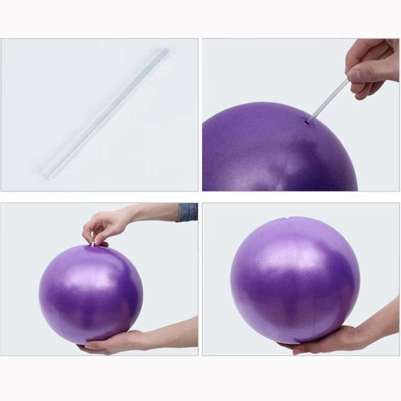 25Cm Mini Yoga Ball Fitness Pilates Reduce Fat Ball Thick Explosion-Proof PVC Non Slip Gym Home Training Workout Exercise Ball